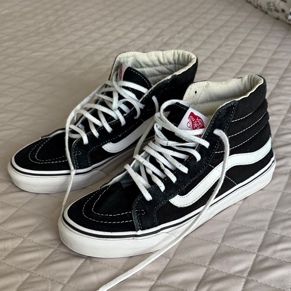 VANS SK8-Hi Shoes BLACK / WHITE womens 7.5 / men’s 6
